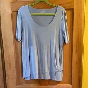 Pure Jill Light Blue Layered Top